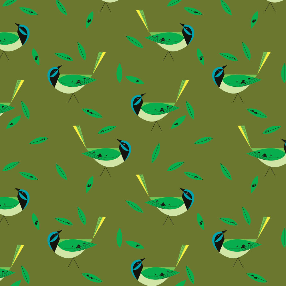 Mini Green Jay Poplin