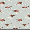 Mini Gray Crowned Rosy Finch Poplin