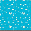 Mini Tracks Blue Poplin