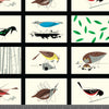 Western Birds Patch Poplin