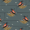 Barn Swallow Graphite Poplin