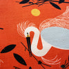 Snowy Egret Barkcloth
