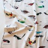 Western Birds Barkcloth
