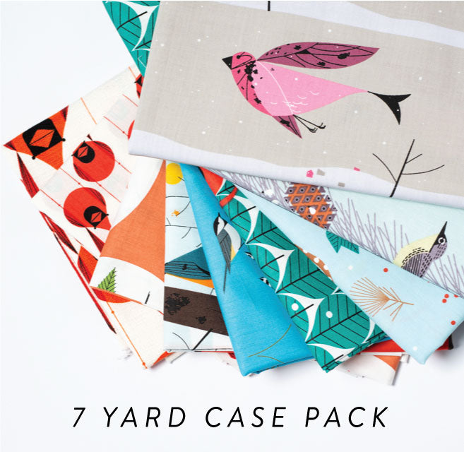 Charley Harper Winter Wonderland Case Pack, 7 Yard Bolts, 8 Total