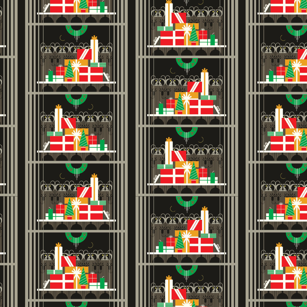 Gift Rapt Black Poplin