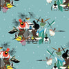 Charley Harper Holiday Best 2027 Fat Quarter Bundle, 10 Total