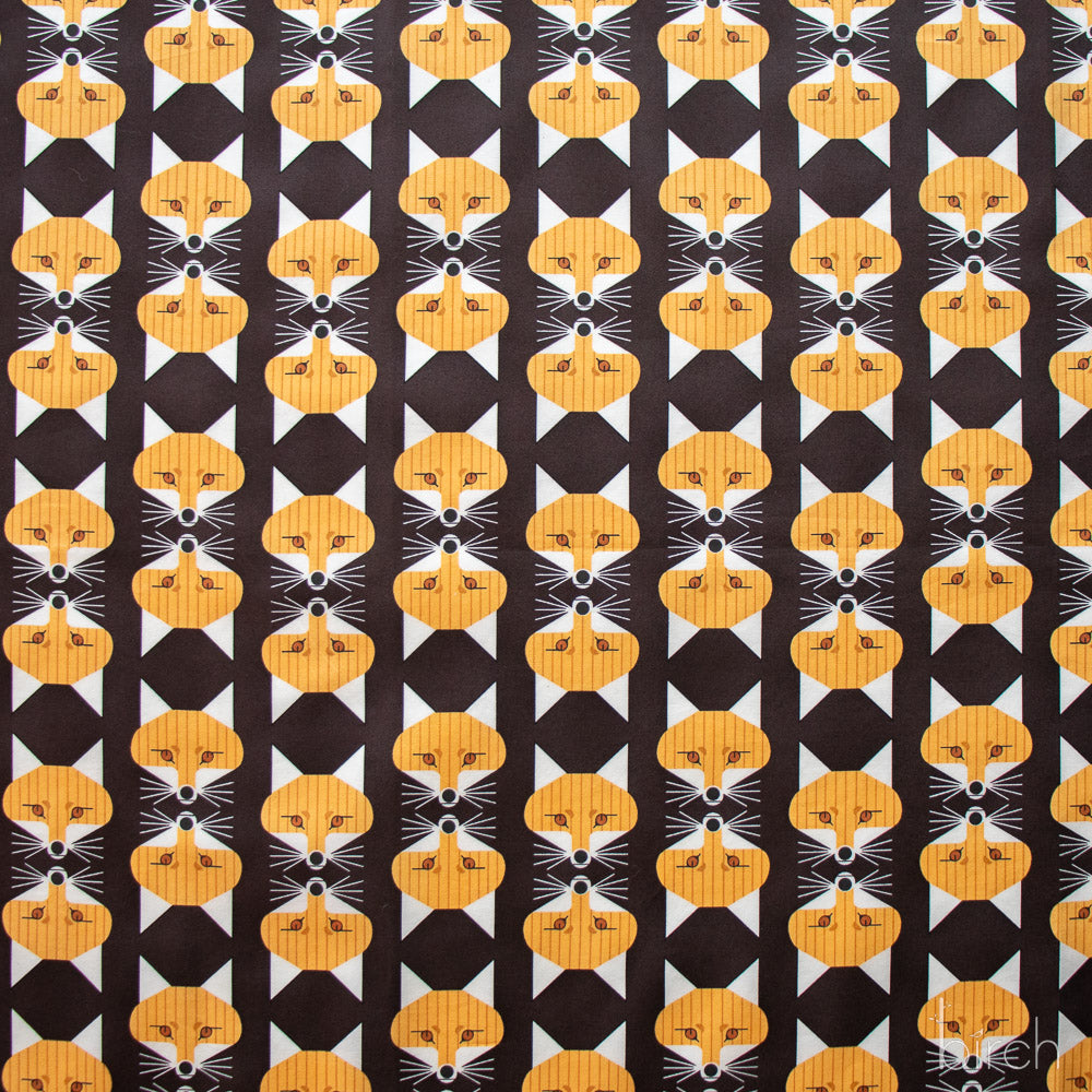 Fox Face Raisin Poplin