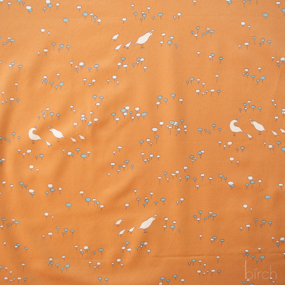 Quail Run Orange Poplin