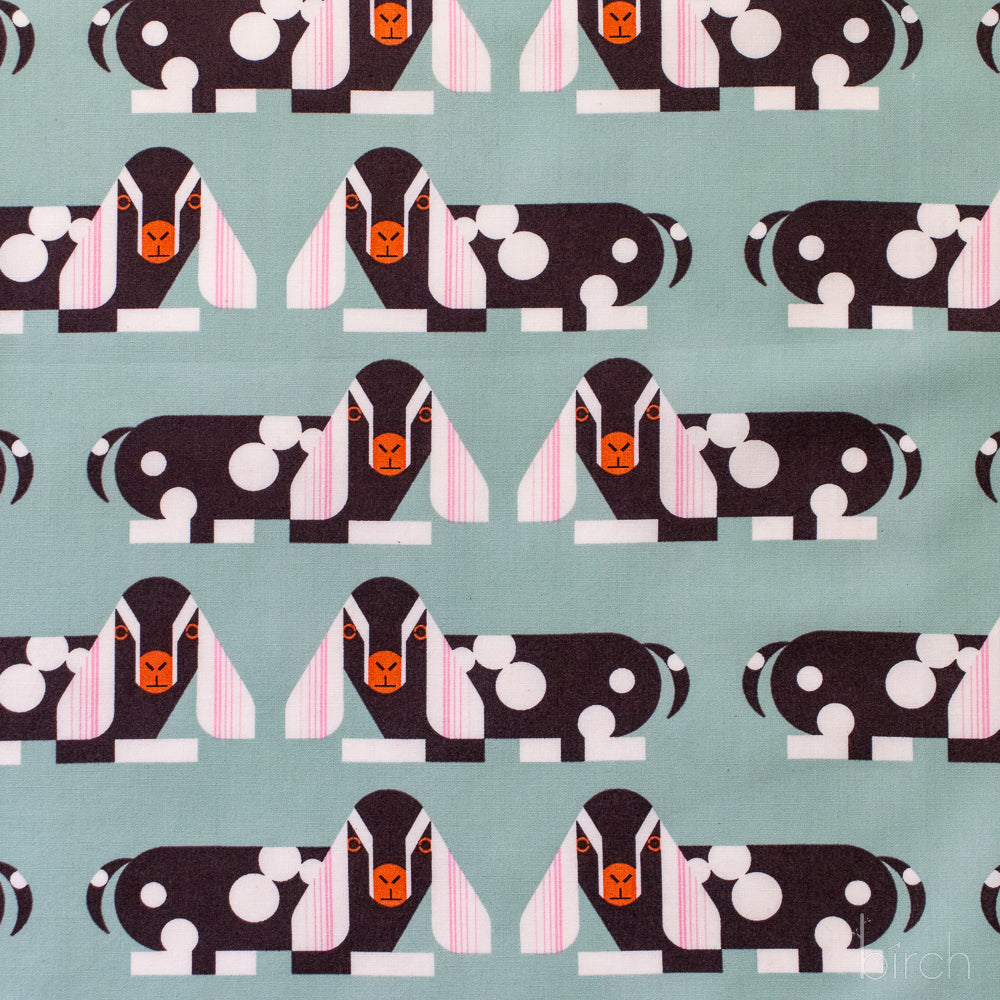 Resting Goat Sprout Poplin