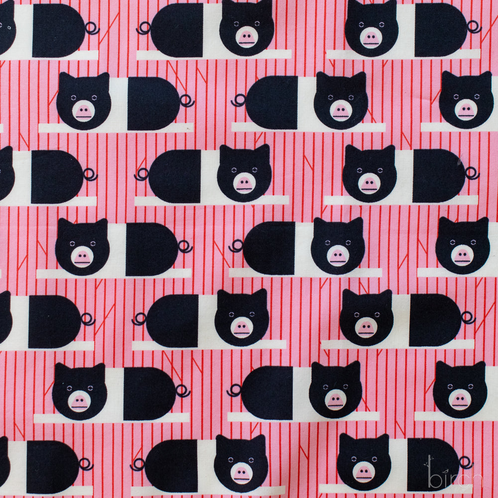 Piggies Pink Poplin