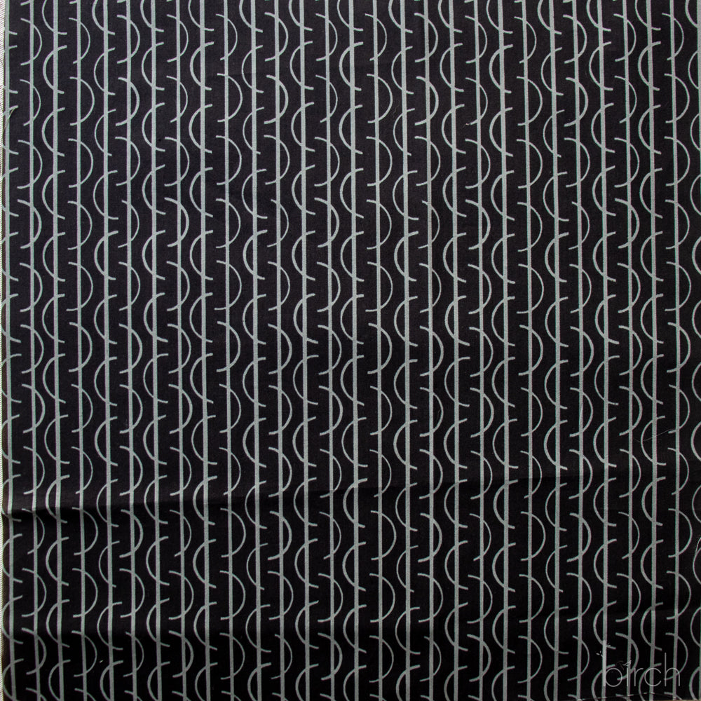 Wool Black Poplin