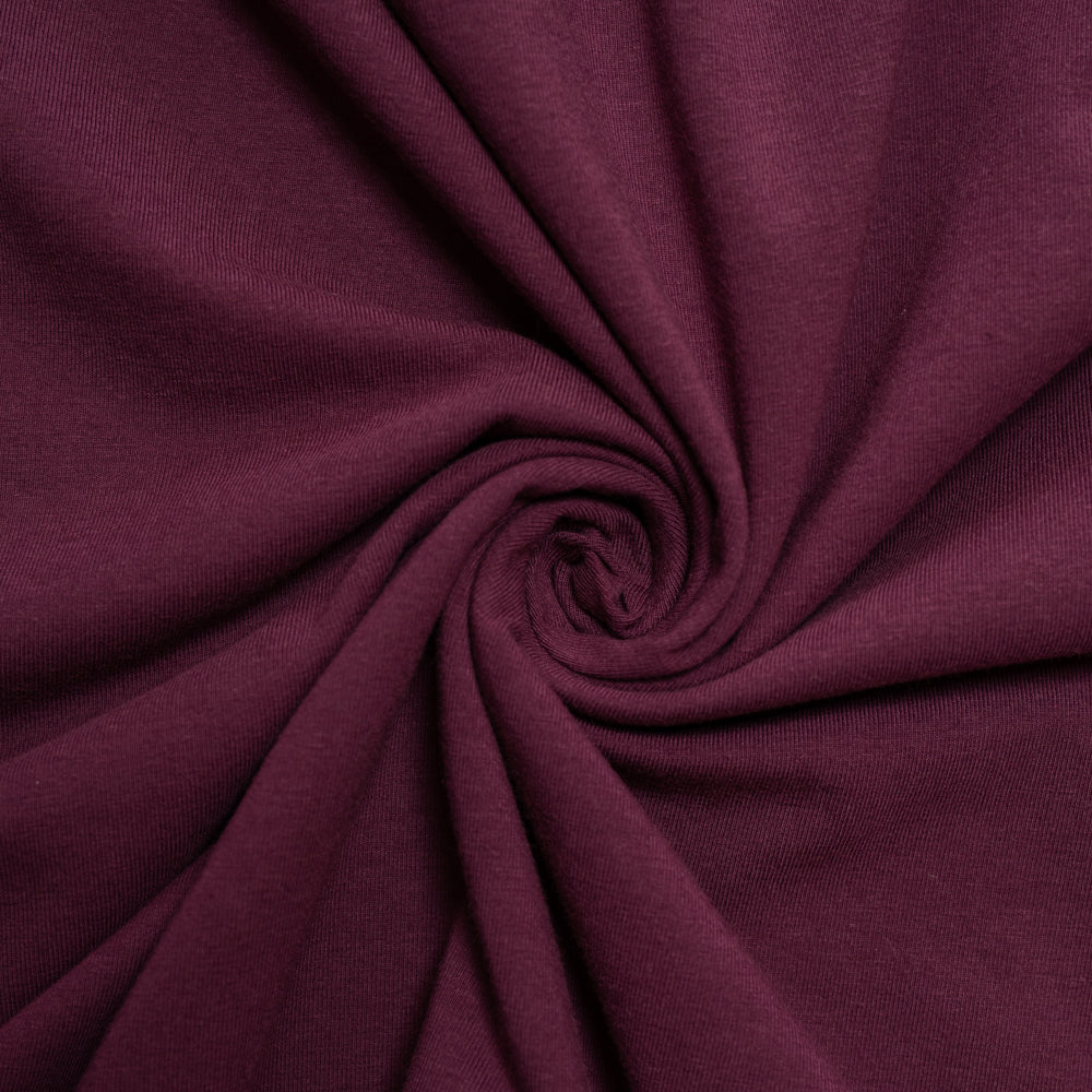 Eggplant Jersey Knit Solid