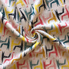 Geo Giraffe Multi Interlock Knit