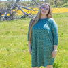 GEO GIRAFFE TEAL/METALLIC GOLD JERSEY