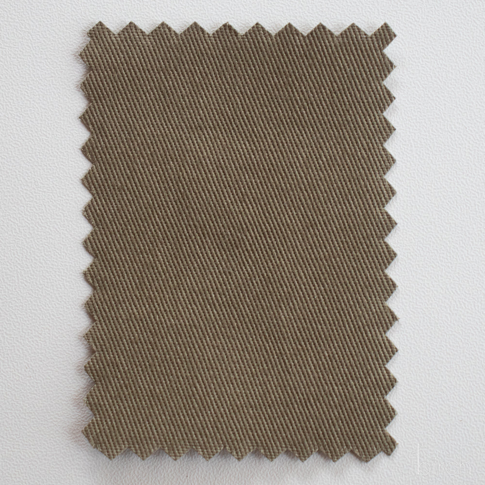 Sepia Green Solid Twill