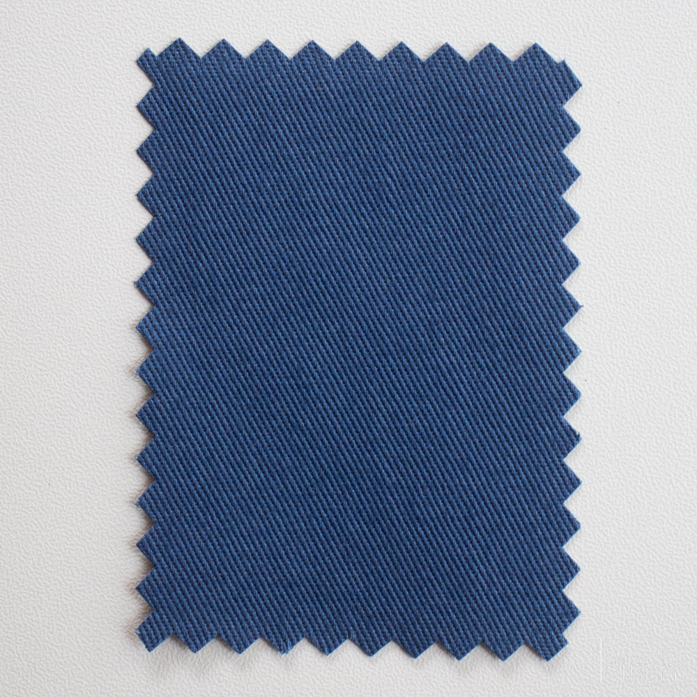 Trouser Blue Solid Twill
