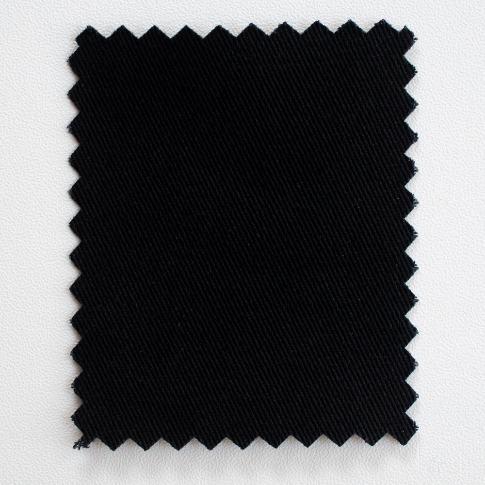 Black Solid Twill