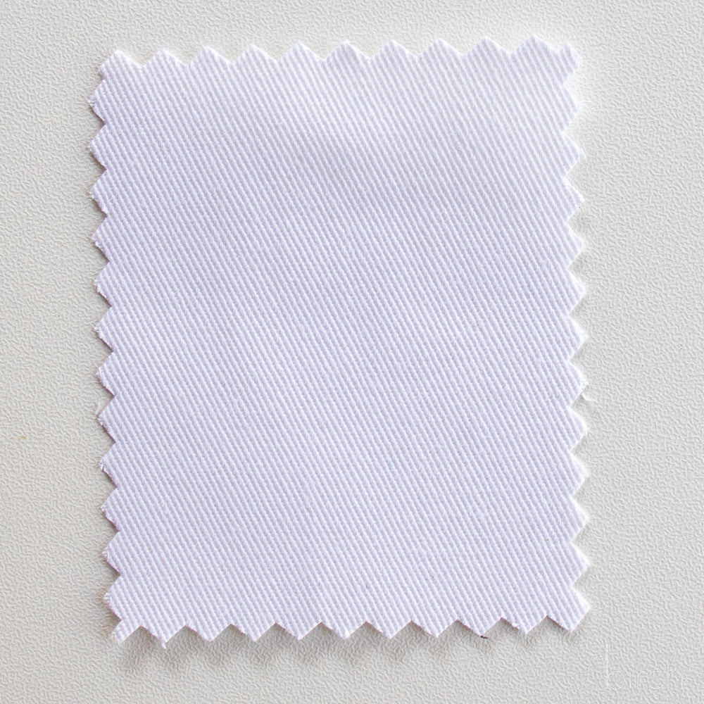 White Solid Twill