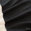Black Solid Interlock Knit