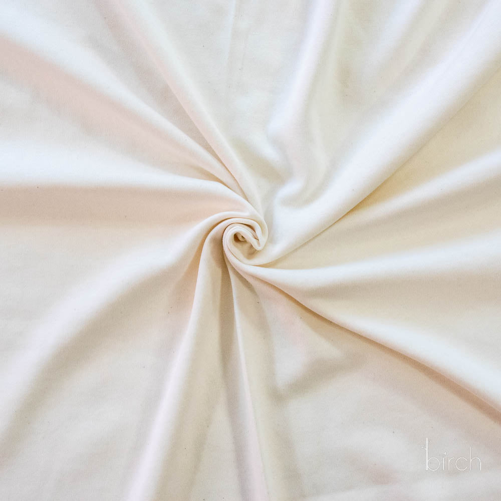 Natural Solid Interlock Knit