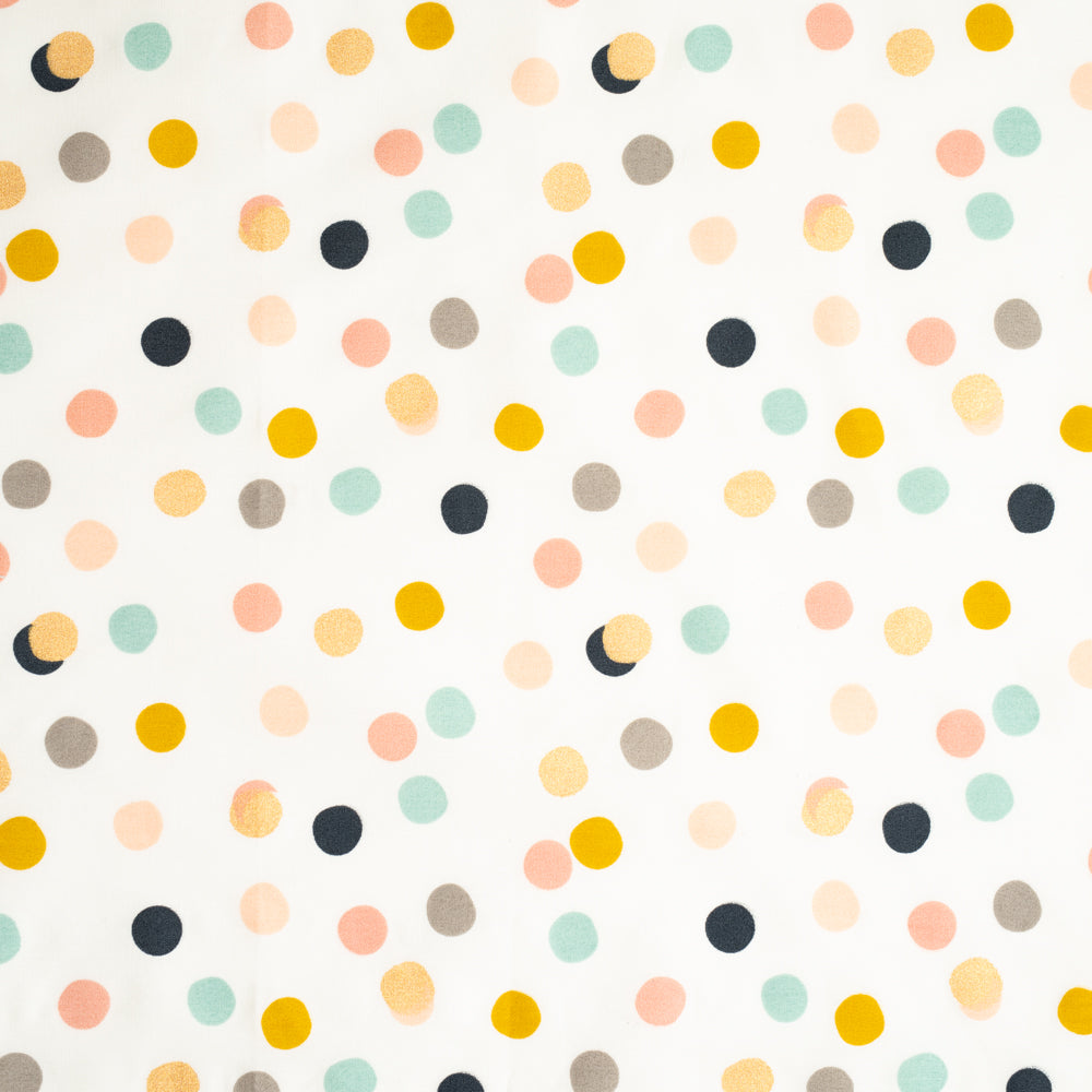 Mochi Dot Girl / Metallic Gold Poplin