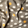 Mochi Dot Shroom / Metallic Gold Interlock Knit