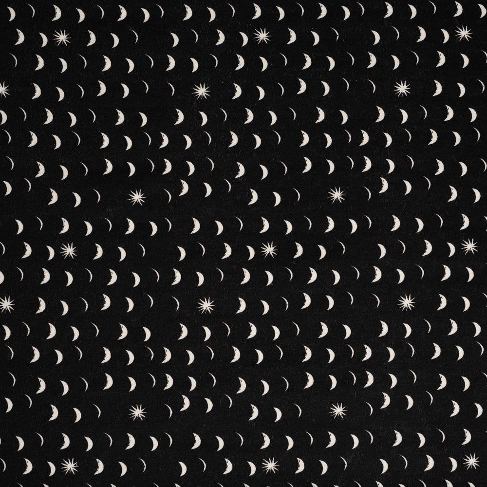 Night Fall Black Interlock Knit