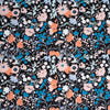 Wildflowers Midnight Poplin