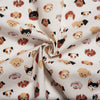 Doggie Dots Cream Poplin