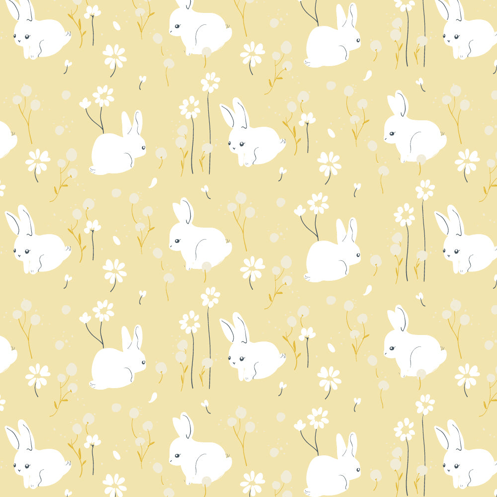 White Bunny Poplin