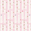 Tree Stripes Pink Poplin