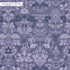 Flora and Fauna Twilight Barkcloth