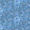 Peonies Tonal Blue