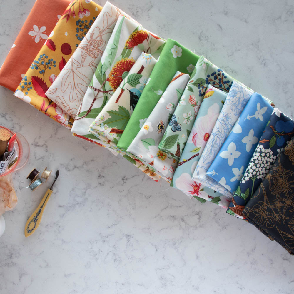 Flowering Trees Fat Quarter Bundle, 21 Total (incl solids)