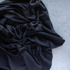 Jet Black Solid Interlock Knit