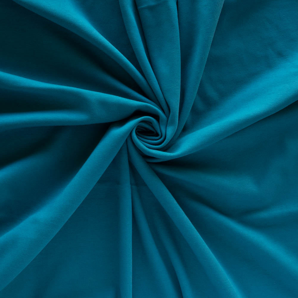 Teal Solid Interlock Knit