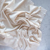 Cream Solid Interlock Knit