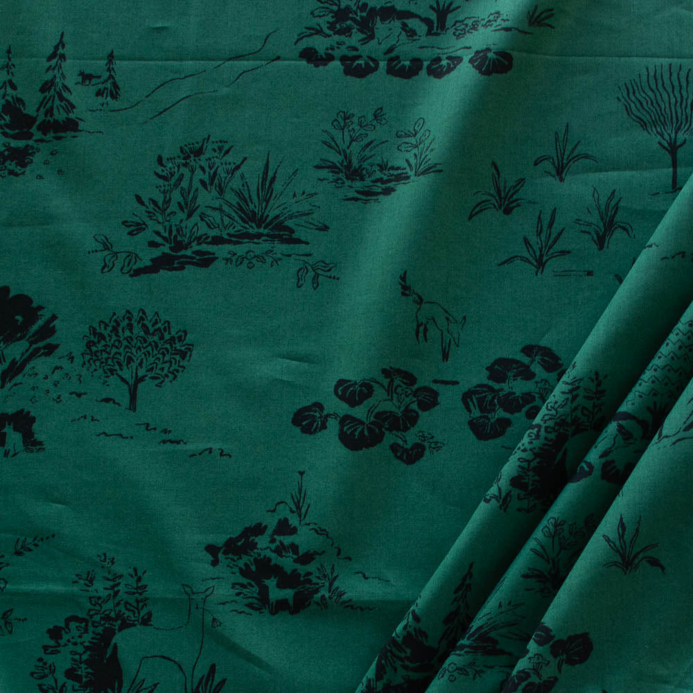 Fox Toile Emerald LAWN