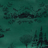 Large Fox Toile Emerald CANVAS