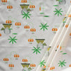 Lillies and Ruffed Grouse Poplin