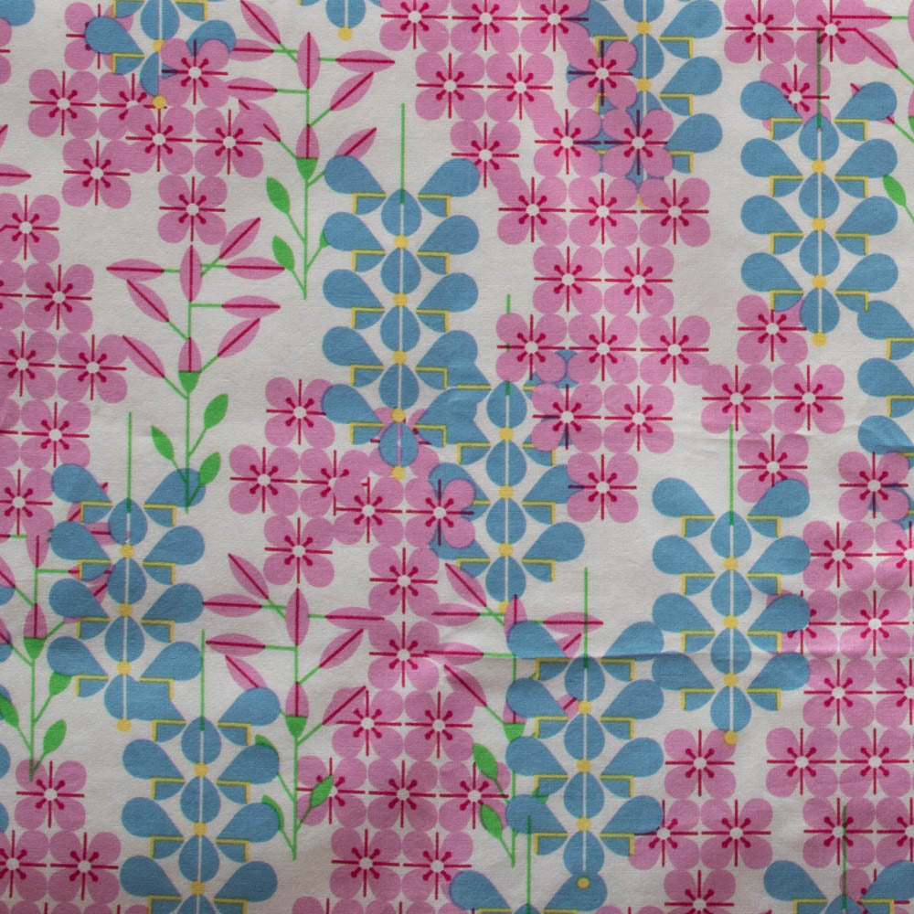 Lupine and Phlox Poplin
