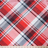 Diagonal Holiday Plaid Poplin