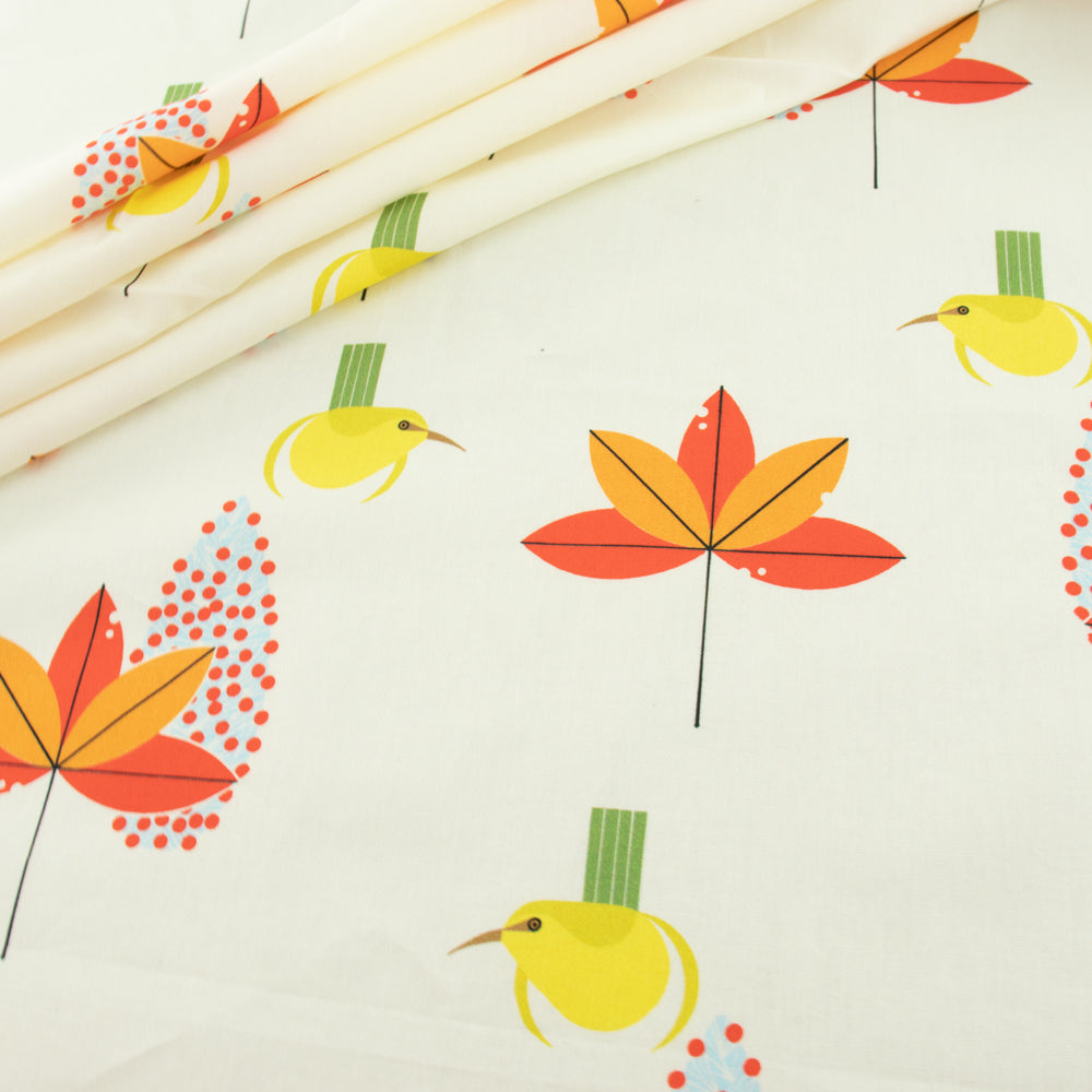 Amakihi Cream Poplin