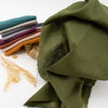 Jungle Green Solid Linen