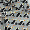 Puffins Passing Barkcloth - SHIPMENT SOLD OUT, COLLECTING BO'S