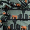 Jumbrella Orange Barkcloth