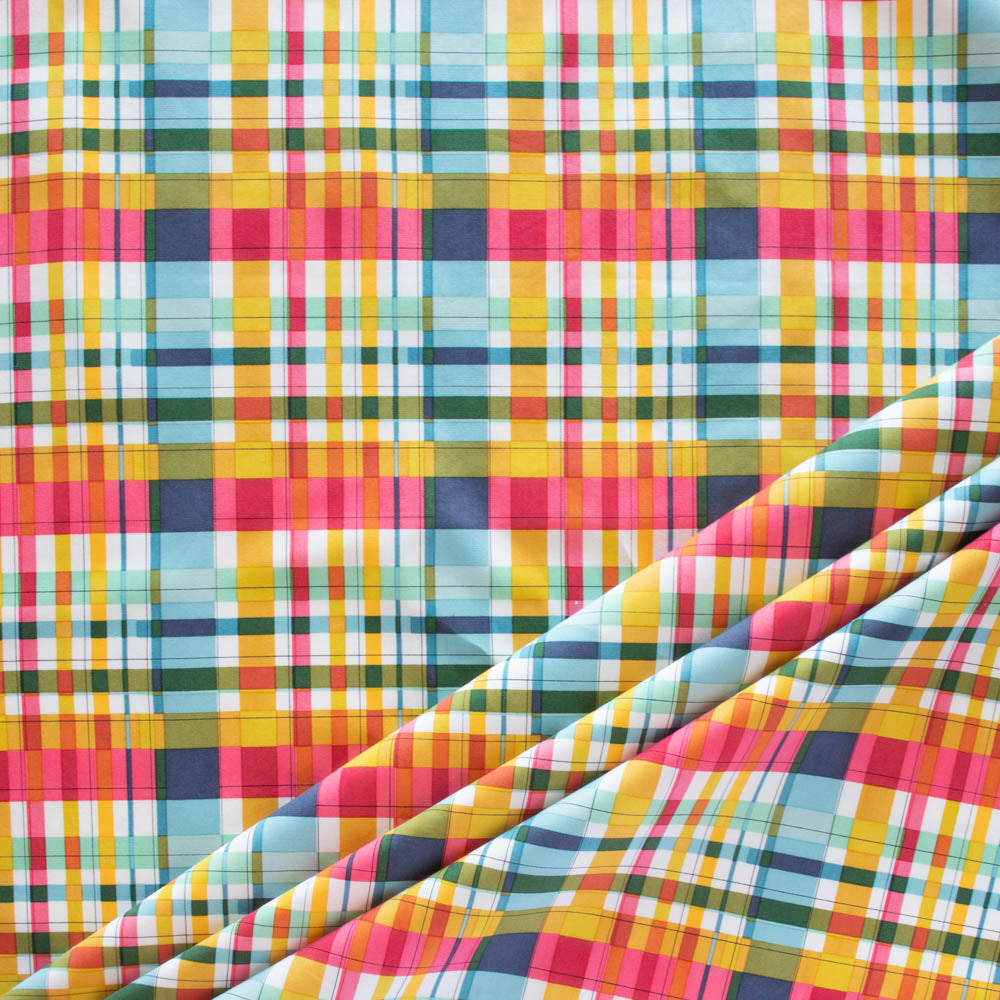 Plaid Party Market Poplin