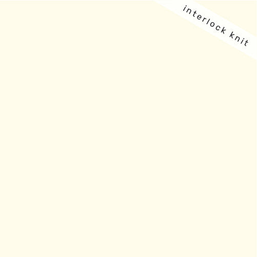 Natural Solid Interlock Knit