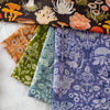 Flora and Fauna Pool Barkcloth