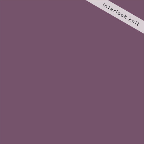 Raisin Solid Interlock Knit